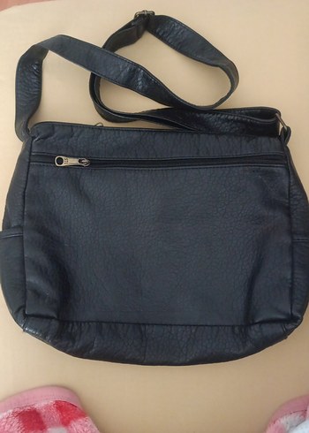 Siyah Deri vintage Kadın Çanta - Görsel 2