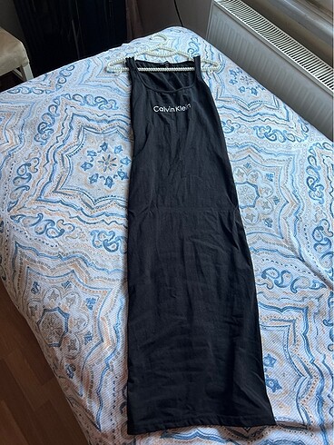 m Beden Siyah basic calvin klein elbise