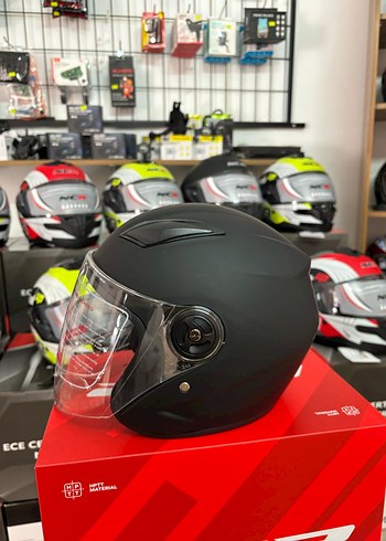 Diger Siyah Mat Biker Kask - Görsel 5