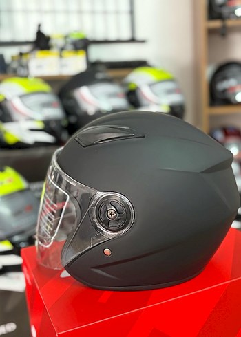 Diger Siyah Mat Biker Kask - Görsel 4