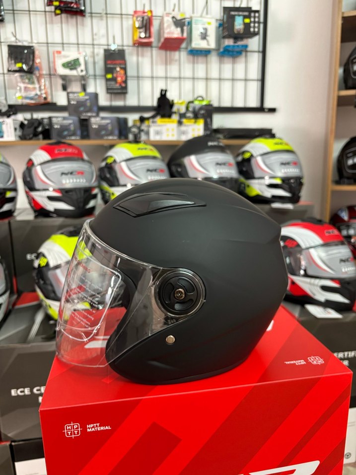 Diger Siyah Mat Biker Kask - Görsel 5