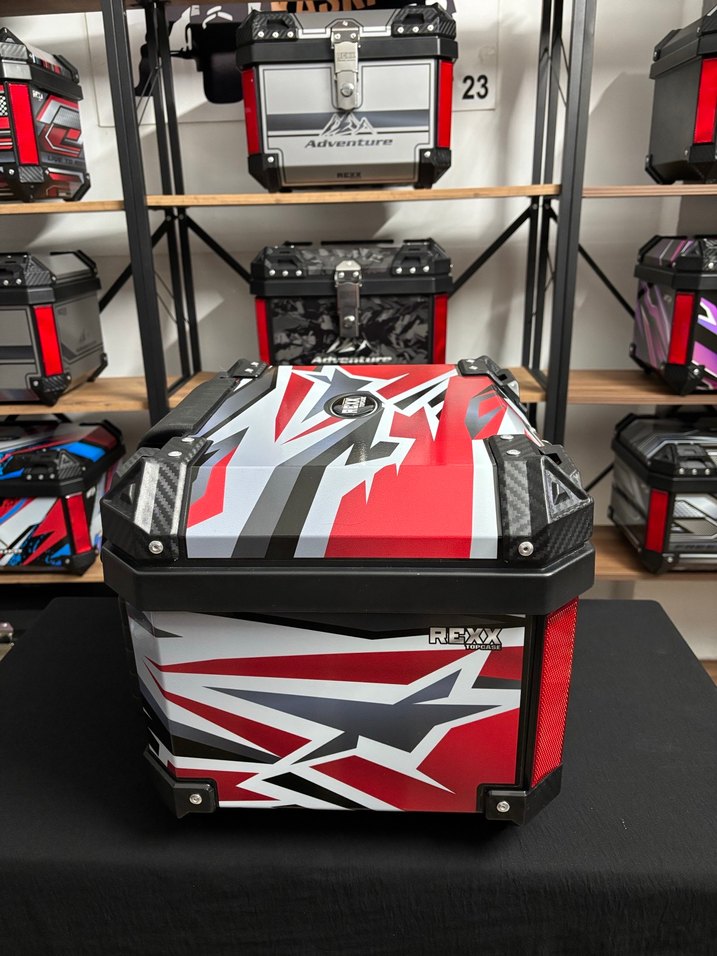 REXX MOTOSİKLET ÇANTASI KIRMIZI - Görsel 3