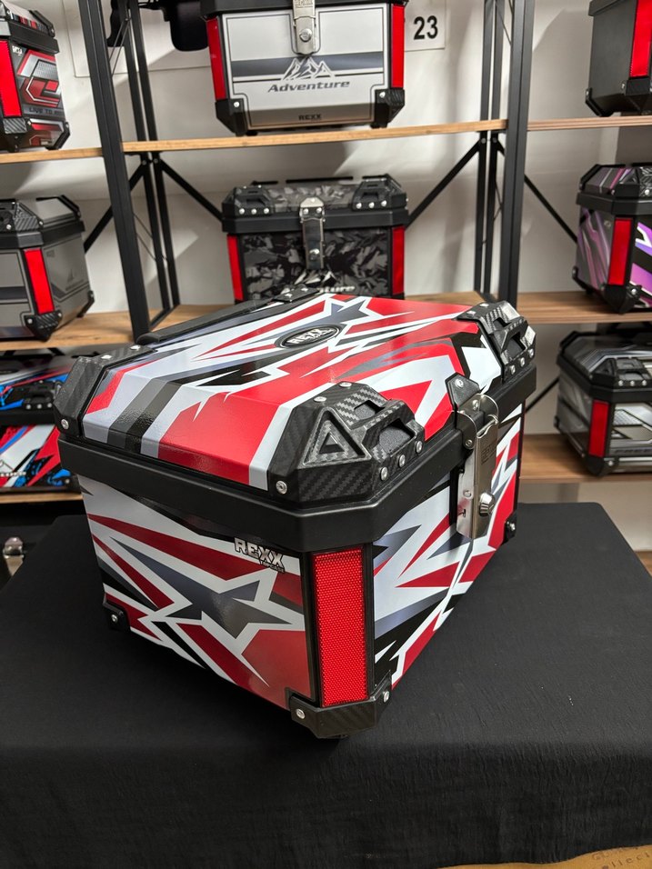 REXX MOTOSİKLET ÇANTASI KIRMIZI - Görsel 2