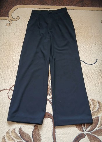 siyah Kadın Kumaş Pantolon - Görsel 2