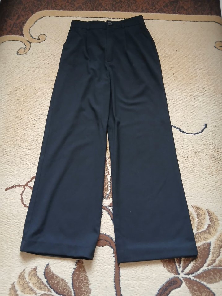 siyah Kadın Kumaş Pantolon - Görsel 2