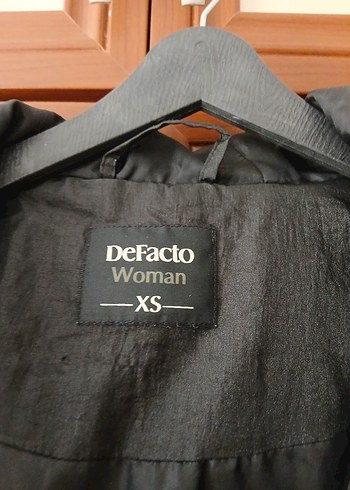 Siyah Kadın Midi Kaban, Kürklü Kapüşonlu - Görsel 11