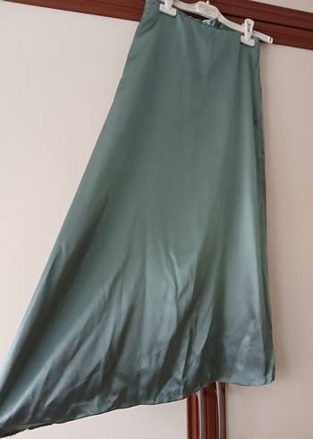 Kadın Uzun Saten Salaş Etek - Görsel 3