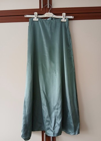 Kadın Uzun Saten Salaş Etek - Görsel 2