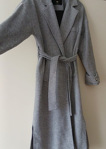 Gri Kuşaklı Uzun Kaban - Görsel 3