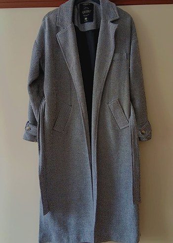 Gri Kuşaklı Uzun Kaban - Görsel 2