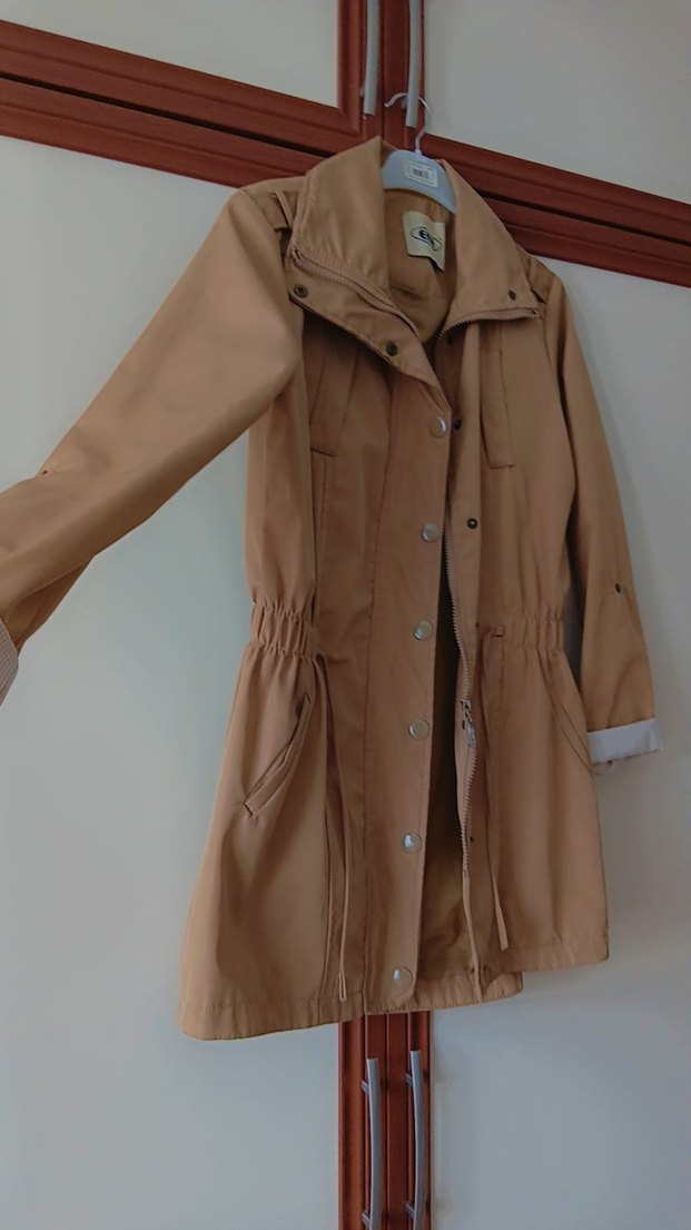 Bej yağmurluk - Görsel 3