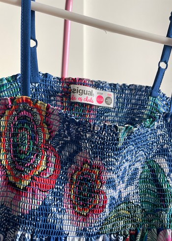 Desigual Çok Renkli Bohem Straplez Kız Çocuk Tulum