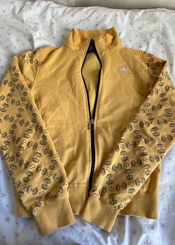 Sarı Fermuarlı unisex Ceket