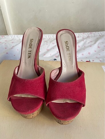 Shoe Tek Kadın yüksek topuklu terlik