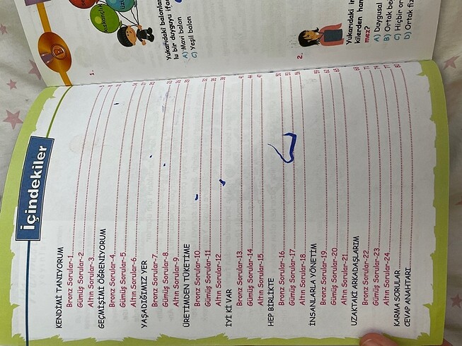  Beden Renk Test kitabı
