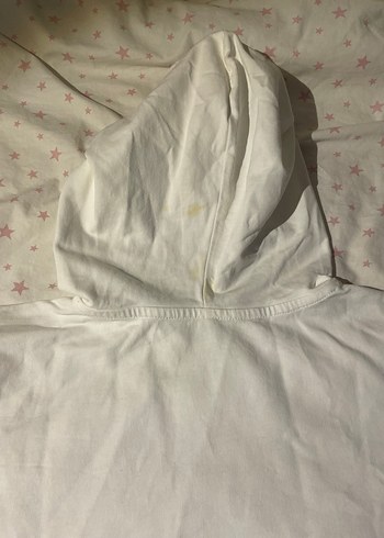 Diğer Beyaz Michigan Baskılı Kapüşonlu Sweatshirt
