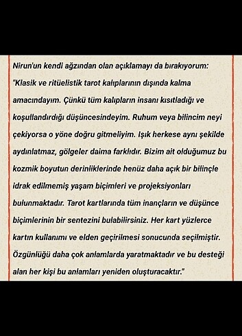 Beden Laro Tarot Destesi (Açıklamayı okuyun)