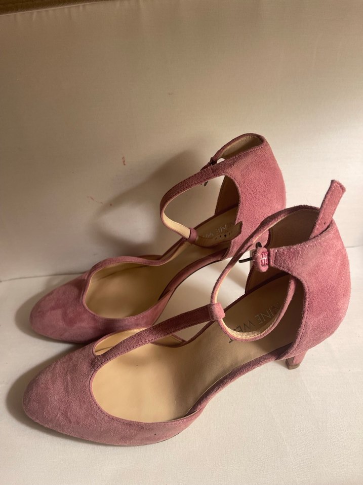 Gül kurusu renkli Süet Tokalı İnce Topuklu Kadın Ayakkabı - Görsel 3