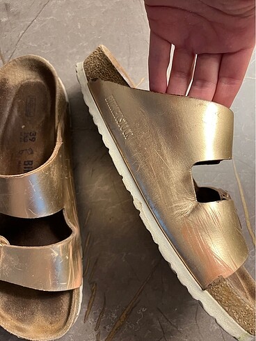 39 Beden altın Renk Birkenstock terlik