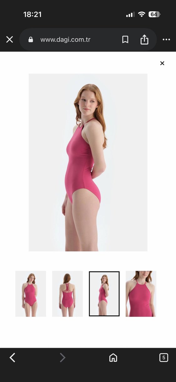 Pembe Kadın Mayo - Görsel 3