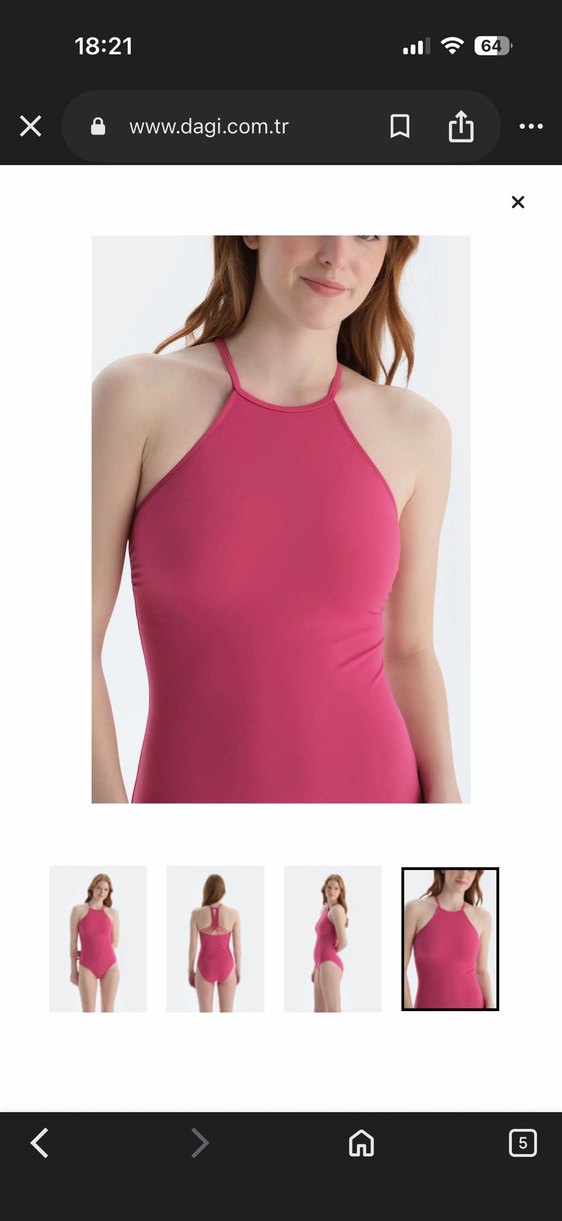 Pembe Kadın Mayo - Görsel 4