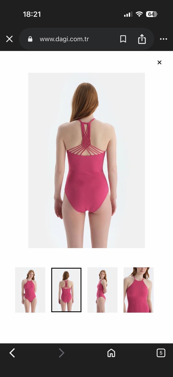 Pembe Kadın Mayo - Görsel 2