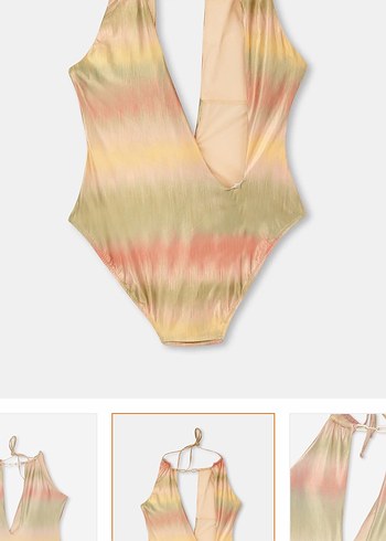 Gümüş bakır parlak renkli mayo - Görsel 2