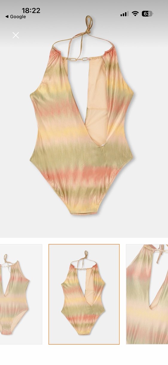 Gümüş bakır parlak renkli mayo - Görsel 2