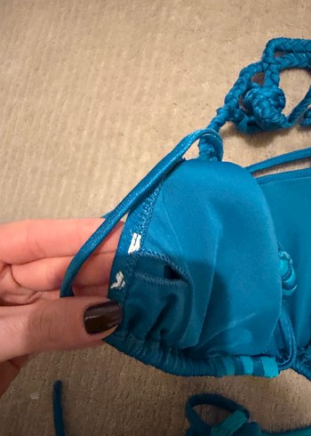 Mavi Strappy Kadın Bikini Takımı - Görsel 3