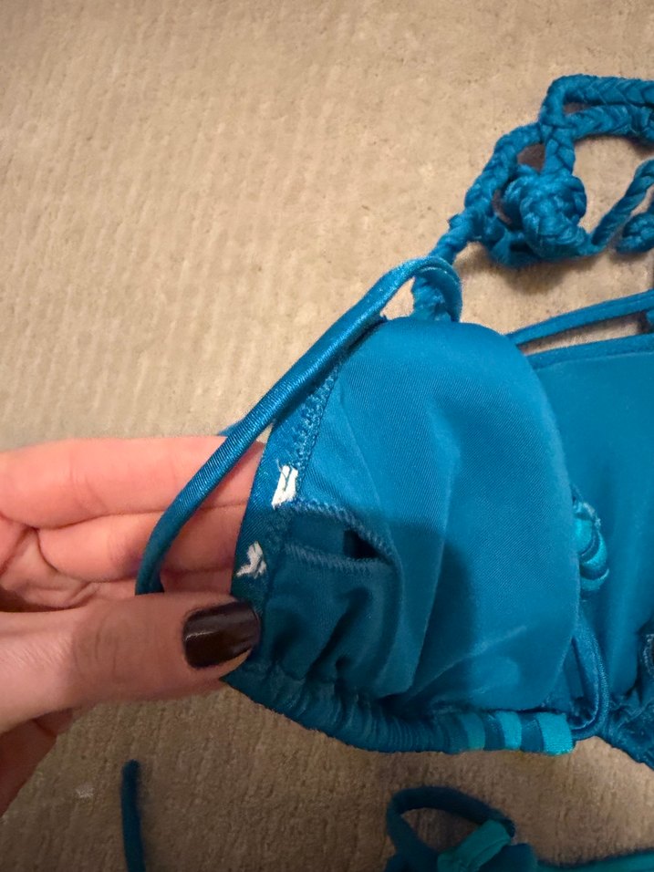Mavi Strappy Kadın Bikini Takımı - Görsel 3