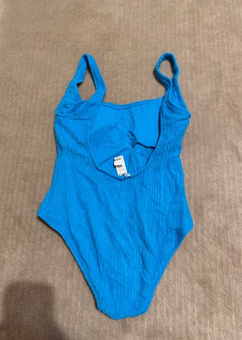 Mavi İnce Askılı Kadın Mayo - Görsel 3