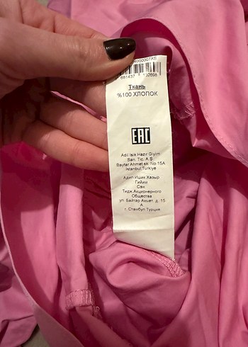 Pembe V Yaka Uzun Bohem Elbise - Görsel 5