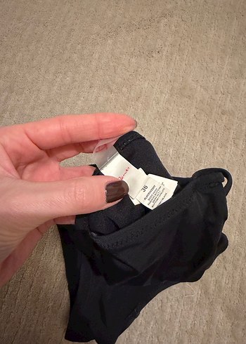 Siyah Strappy Kadın Bikini Altı - Görsel 3