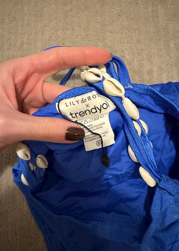 Mavi Strappy Kadın Mayo - Görsel 2