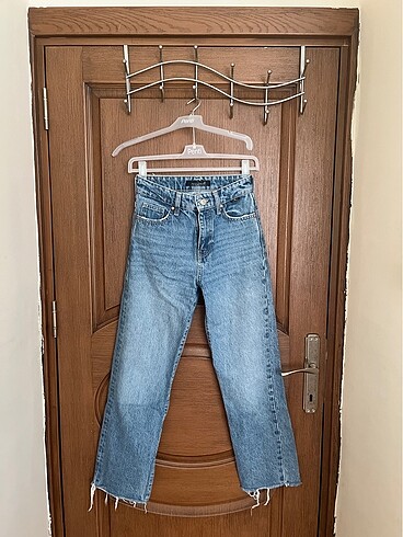 Mavi yüksek bel kot pantolon