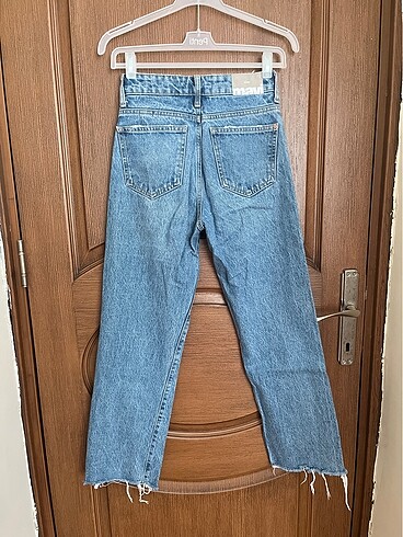 s Beden Mavi yüksek bel kot pantolon