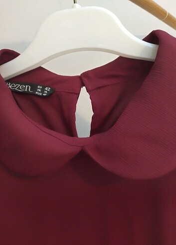 42 Beden Şifon bordo elbise