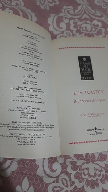  İnsan ne ile yaşar- Tolstoy