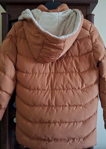 Kahverengi Fermuarlı Kadın Kışlık Mont - Görsel 5