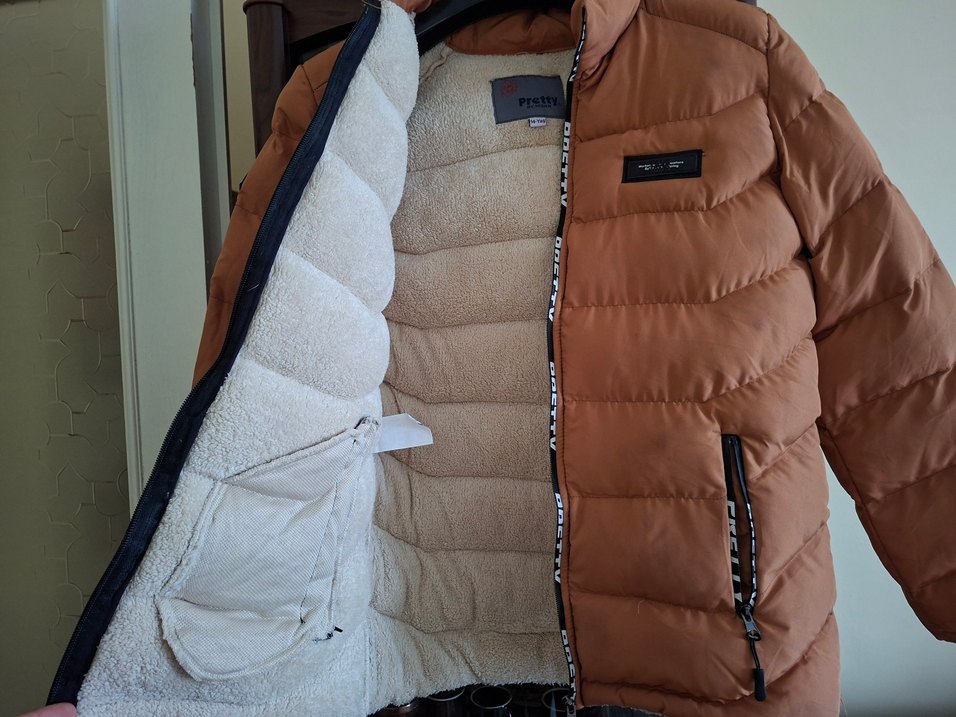 Kahverengi Fermuarlı Kadın Kışlık Mont - Görsel 3