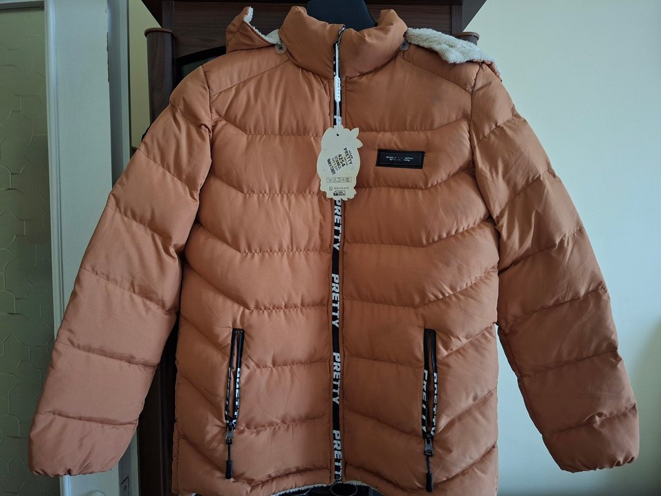 Kahverengi Fermuarlı Kadın Kışlık Mont - Görsel 2