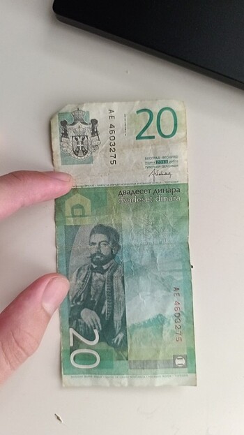 Beden Koleksiyonluk 20 Sırbistan Dinarı.