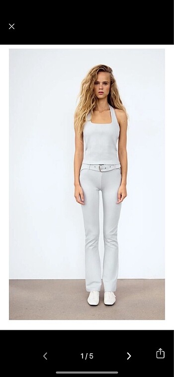 zara kemerli pantolon