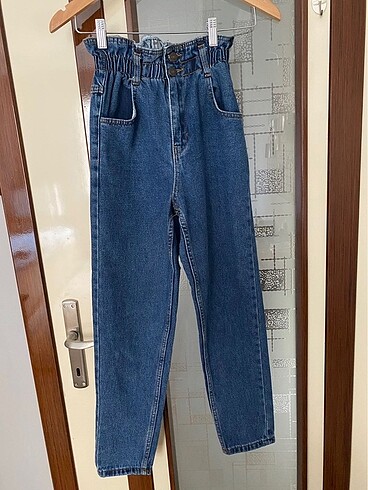 s Beden lacivert Renk Mom jean