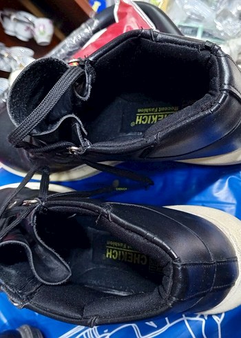 Parlak Siyah Erkek Bağcık CHEKICH - Görsel 3