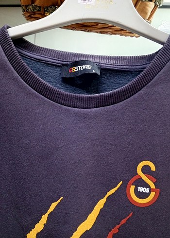 siyah Baskılı Erkek Sweatshirt - Görsel 2