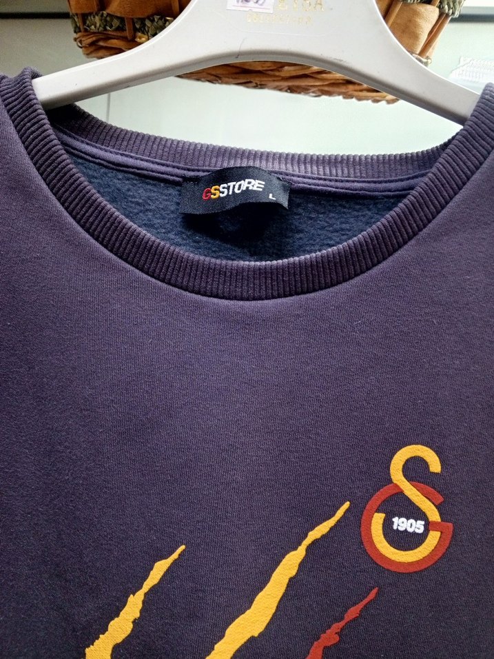 siyah Baskılı Erkek Sweatshirt - Görsel 2