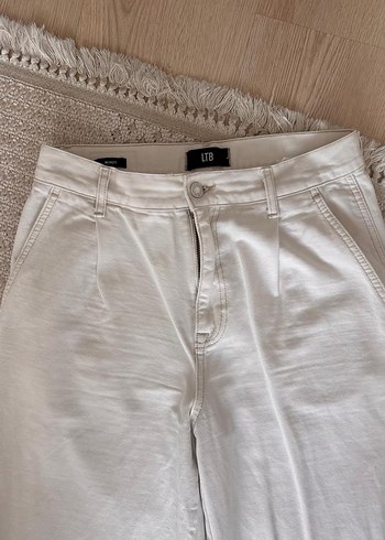 LTB Ekru Yuksek Bel Pantolon