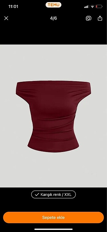 xxl Beden çeşitli Renk 2XL KAYIK YAKA BLUZ