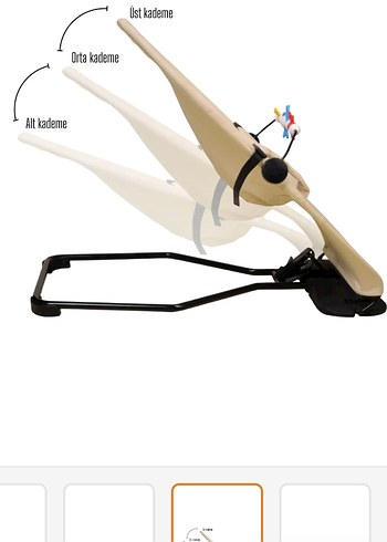 Kamel Renkli Çocuk Sandalyesi - Görsel 3